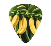 Guitar plectrums 12 pieces set Comfortable in the hand with smooth edges Three thicknesses to match Unique Banana Fruit Prints