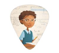 Guitar plectrums 12 pieces set Comfortable in the hand with smooth edges Three thicknesses to match Math Lesson Word Picture