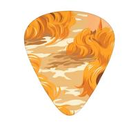 Guitar plectrums 12 pieces set Comfortable in the hand with smooth edges Three thicknesses to match golden hair on the beach Printing