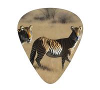 Guitar plectrums 12 pieces set Comfortable in the hand with smooth edges Three thicknesses to match wild animals Prints