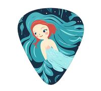 Guitar plectrums 12 pieces set Comfortable in the hand with smooth edges Three thicknesses to match blue mermaid Printing