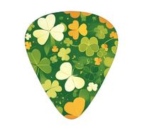 Guitar plectrums 12 pieces set Comfortable in the hand with smooth edges Three thicknesses to match happy st patrick's day Printing