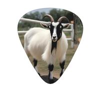 Guitar plectrums 12 pieces set Comfortable in the hand with smooth edges Three thicknesses to match Goat Pattern