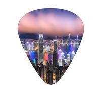 Guitar plectrums 12 pieces set Comfortable in the hand with smooth edges Three thicknesses to match Hong Kong Pattern