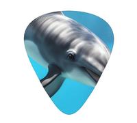 Guitar plectrums 12 pieces set Comfortable in the hand with smooth edges Three thicknesses to match Ocean Animal Funny Dolphin Pattern