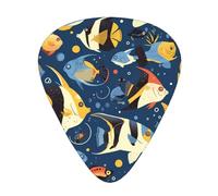 Guitar plectrums 12 pieces set Comfortable in the hand with smooth edges Three thicknesses to match ocean fishes Printing