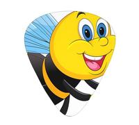 Guitar plectrums 12 pieces set Comfortable in the hand with smooth edges Three thicknesses to match cartoon bumblebee Printing