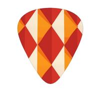 Guitar plectrums 12 pieces set Comfortable in the hand with smooth edges Three thicknesses to match spain flag Printing