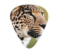 Guitar plectrums 12 pieces set Comfortable in the hand with smooth edges Three thicknesses to match Leopard print Picture