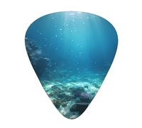 Guitar plectrums 12 pieces set Comfortable in the hand with smooth edges Three thicknesses to match Underwater Ocean View Picture