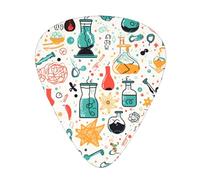Guitar plectrums 12 pieces set Comfortable in the hand with smooth edges Three thicknesses to match chemistry print Printing