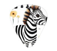 Guitar plectrums 12 pieces set Comfortable in the hand with smooth edges Three thicknesses to match Cute zebra watercolor Picture