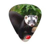 Guitar plectrums 12 pieces set Comfortable in the hand with smooth edges Three thicknesses to match Foraging ferret Picture