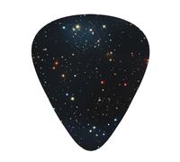 Guitar plectrums 12 pieces set Comfortable in the hand with smooth edges Three thicknesses to match constellation star clusters galaxies Printing