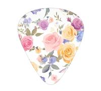 Guitar plectrums 12 pieces set Comfortable in the hand with smooth edges Three thicknesses to match Beach Sea Shell Sand Prints