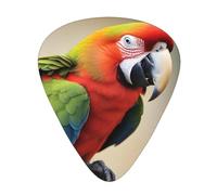 Guitar plectrums 12 pieces set Comfortable in the hand with smooth edges Three thicknesses to match Parrot Picture