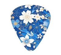 Guitar plectrums 12 pieces set Comfortable in the hand with smooth edges Three thicknesses to match pure and stylish azure Printing