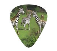 Guitar plectrums 12 pieces set Comfortable in the hand with smooth edges Three thicknesses to match Wild Zoo Prints