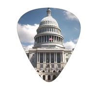 Guitar plectrums 12 pieces set Comfortable in the hand with smooth edges Three thicknesses to match United States Capitol Picture