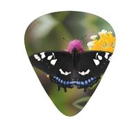 Guitar plectrums 12 pieces set Comfortable in the hand with smooth edges Three thicknesses to match Flowering Butterfly Picture