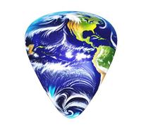 Guitar plectrums 12 pieces set Comfortable in the hand with smooth edges Three thicknesses to match Planet Picture