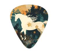 Guitar plectrums 12 pieces set Comfortable in the hand with smooth edges Three thicknesses to match horse under the moon Printing