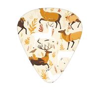 Guitar plectrums 12 pieces set Comfortable in the hand with smooth edges Three thicknesses to match deer hunting season Printing