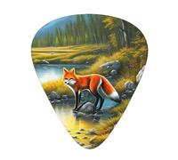 Guitar plectrums 12 pieces set Comfortable in the hand with smooth edges Three thicknesses to match Wilderness Fox Art Prints