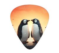 Guitar plectrums 12 pieces set Comfortable in the hand with smooth edges Three thicknesses to match i love penguins Printing