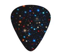 Guitar plectrums 12 pieces set Comfortable in the hand with smooth edges Three thicknesses to match Stars Pattern Picture
