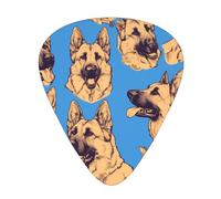 Guitar plectrums 12 pieces set Comfortable in the hand with smooth edges Three thicknesses to match german shepherd dog Printing