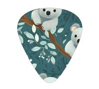 Guitar plectrums 12 pieces set Comfortable in the hand with smooth edges Three thicknesses to match hugging tree koala Printing
