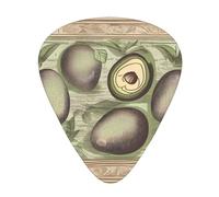 Guitar plectrums 12 pieces set Comfortable in the hand with smooth edges Three thicknesses to match cute Avocado Prints