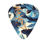 Guitar plectrums 12 pieces set Comfortable in the hand with smooth edges Three thicknesses to match underwater catfish Printing