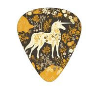 Guitar plectrums 12 pieces set Comfortable in the hand with smooth edges Three thicknesses to match nature scenic horse Printing
