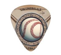 Guitar plectrums 12 pieces set Comfortable in the hand with smooth edges Three thicknesses to match baseball Picture