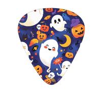 Guitar plectrums 12 pieces set Comfortable in the hand with smooth edges Three thicknesses to match happy halloween day Printing