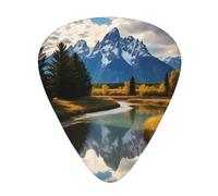 Guitar plectrums 12 pieces set Comfortable in the hand with smooth edges Three thicknesses to match grand teton national park Pattern