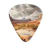 Guitar plectrums 12 pieces set Comfortable in the hand with smooth edges Three thicknesses to match Utah desert wonders Picture