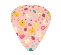 Guitar plectrums 12 pieces set Comfortable in the hand with smooth edges Three thicknesses to match cute polka dot Printing