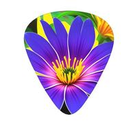 Guitar plectrums 12 pieces set Comfortable in the hand with smooth edges Three thicknesses to match Tropical flower Prints