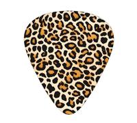 Guitar plectrums 12 pieces set Comfortable in the hand with smooth edges Three thicknesses to match Leopard Print Picture