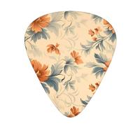 Guitar plectrums 12 pieces set Comfortable in the hand with smooth edges Three thicknesses to match Vintage pattern Picture