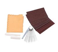 Guitar Polish Sandpaper Set, Anti-Rust Saddle Nut Files Kit DIY Maintain Improve Sound for Guitars Lover for Stage