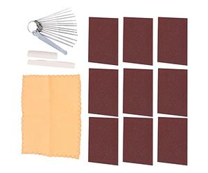Guitar Polishing Sandpaper Set, Treble Compensation Bridge Saddle Nut File Kit for Stage