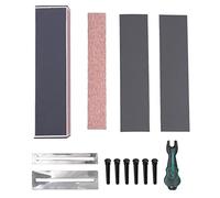 Guitar Polishing Tools Kit, Fret Gasket and Bridge Pin Puller with Grinding Sheets, Leveling File for Electric Acoustic Guitar Bass Ukulele Maintenance