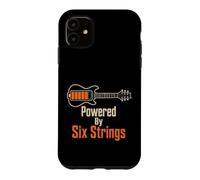 Guitar Powered By Six Strings Music Guitarist Player Gift Case for iPhone 11