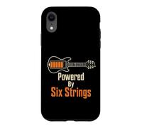 Guitar Powered By Six Strings Music Guitarist Player Gift Case for iPhone XR