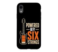 Guitar Powered By Six Strings Music Guitarist Player Gift Case for iPhone XR