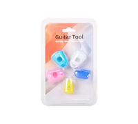 Guitar Practice Finger Protectors Soft Elastic Silicone Guards For New Learners Multiple Sizes Anti Blister Design Pressure Relief Guitar Learning Accessory
